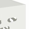 vidaXL Housse de climatiseur Blanc 90 x 40 x 60 cm Acier