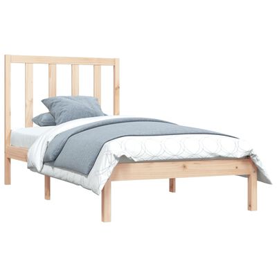 vidaXL Cadre de lit sans matelas bois de pin massif 90x200 cm