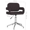 vidaXL Chaise pivotante de salle &agrave; manger Noir Similicuir