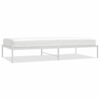 vidaXL Cadre de lit m&eacute;tal sans matelas blanc 100x200 cm