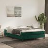 vidaXL Sommier &agrave; lattes de lit et matelas Vert fonc&eacute; 140x200cm Velours