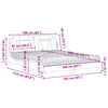 vidaXL Lit Viana avec matelas blanc et noir 160x200 cm similicuir