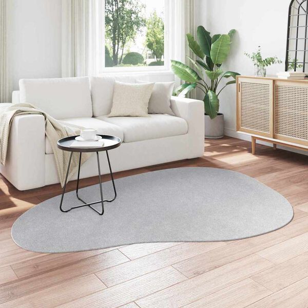 vidaXL Tapis de surface HUARTE Gris 140 x 200 cm Polyester