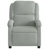 vidaXL Fauteuil inclinable &eacute;lectrique gris clair velours