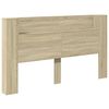 vidaXL Cabinet de T&ecirc;te de Lit avec LED Ch&ecirc;ne Sonoma Bois d'ing&eacute;nierie