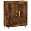 vidaXL Buffet haut Ch&ecirc;ne fum&eacute; 69,5x34x180 cm Bois d'ing&eacute;nierie