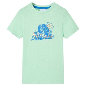 vidaXL T-shirt pour enfants vert clair 128