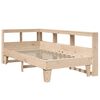 vidaXL Lit biblioth&egrave;que sans matelas 100x200 cm bois massif de pin