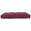 vidaXL Coussin de canap&eacute; sur palette Marron 120 x 80 x 12 cm tissu