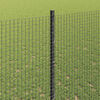 vidaXL Cl&ocirc;ture avec poteau Gris 1,4 x 25 m Acier et PVC