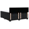vidaXL Sommier &agrave; lattes de lit avec matelas Noir 180x200 cm Velours