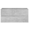 vidaXL Ensemble de meubles de salle de bain 2 pcs Gris b&eacute;ton