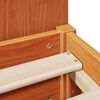 vidaXL Lit biblioth&egrave;que sans matelas cire marron 75x190 cm pin massif