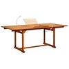 vidaXL Ensemble &agrave; manger de jardin 5 pcs Bois d'acacia massif 150-200 cm
