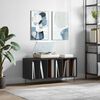 vidaXL Armoire &agrave; disques noir 100x38x48 cm bois d'ing&eacute;nierie