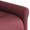 vidaXL Fauteuil inclinable de massage Rouge bordeaux Tissu