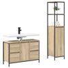vidaXL Ensemble de mobilier de salle de bain 2 pcs Bois d'ing&eacute;nierie