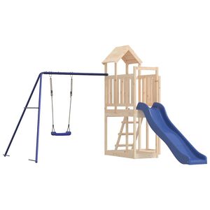 vidaXL Aire de jeux d'ext&eacute;rieur bois de pin massif