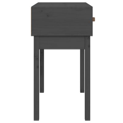 vidaXL Table console Gris 76,5x40x75 cm Bois massif de pin
