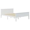 vidaXL Cadre de lit sans matelas blanc bois de pin massif 160x200 cm