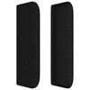 vidaXL T&ecirc;te de lit avec oreilles Noir 83x16x78/88 cm Tissu
