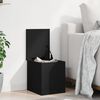 vidaXL Bo&icirc;te de rangement noir 30x35x35 cm bois d'ing&eacute;nierie