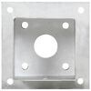 vidaXL Ancres de poteau 4 pcs M&eacute;tal galvanis&eacute; 101 mm