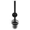 CORNAT Ensemble de brosse et porte-brosse de toilette 3in1 noir