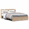 vidaXL Cadre de lit avec t&ecirc;te de lit sans matelas 160x200 cm
