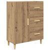 vidaXL Buffet Ch&ecirc;ne artisanal 34 x 69,5 x 90 cm Bois d'ing&eacute;nierie