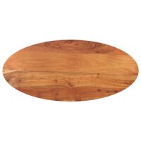 vidaXL Dessus de table 120x50x2,5 cm ovale bois massif d'acacia