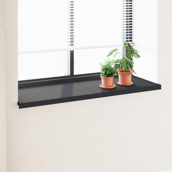 vidaXL Appui de fen&ecirc;tre Anthracite avec grain de bois PVC