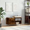 vidaXL Armoire &agrave; disques ch&ecirc;ne fum&eacute; 85x38x48 cm bois d'ing&eacute;nierie