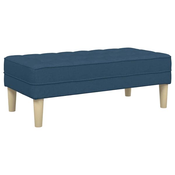 vidaXL banc Bleu 113 x 57 x 39 cm tissu