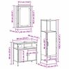 vidaXL Ensemble de mobilier de salle de bain avec porte 3 pcs Marron