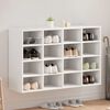 vidaXL Cabinet &agrave; chaussures Blanc 103 x 30 x 67 cm Bois d'ing&eacute;nierie