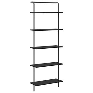 vidaXL &Eacute;tag&egrave;re 5 niveaux 60 x 24 x 168 cm Bois d'ing&eacute;nierie Ch&ecirc;ne noir
