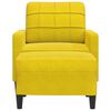 vidaXL Fauteuil avec repose-pied jaune 60 cm velours