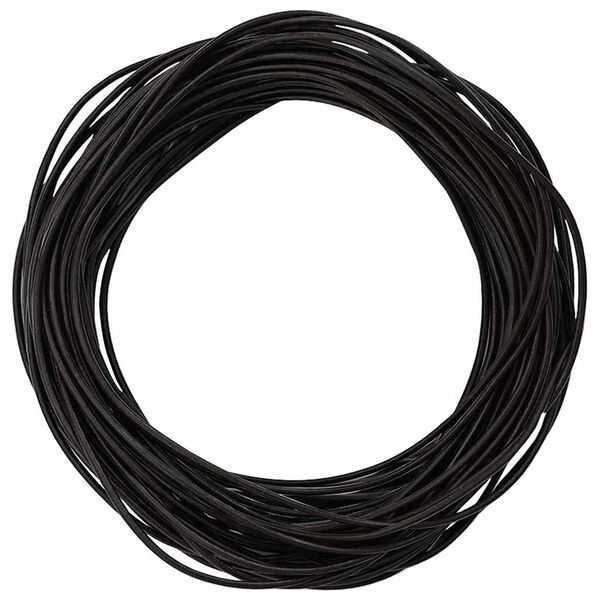 vidaXL Corde en Cuir Marron fonc&eacute; &Oslash;1 mm x 5 m Cuir