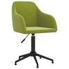 vidaXL Chaises pivotantes &agrave; manger lot de 4 vert clair velours