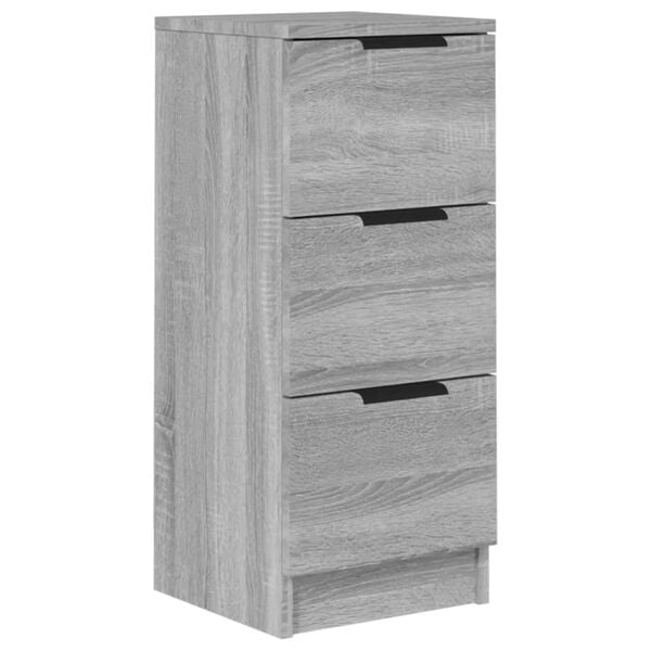 vidaXL Buffet Sonoma gris 30x30x70 cm Bois d'ing&eacute;nierie