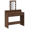 vidaXL Table de Toilette Marron 100 x 41 x 140 cm Bois d'ingénierie