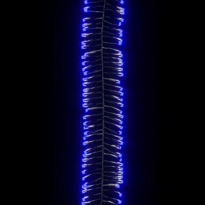 vidaXL Guirlande lumineuse à LED groupées 400 LED Bleu 7,4 m PVC