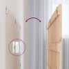 vidaXL T&ecirc;te de lit murale 204x3x60 cm Bois massif de pin