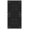 vidaXL Pieds de table basse en forme de X, 2 pi&egrave;ces, noir, 28 x (42-43) cm, acier