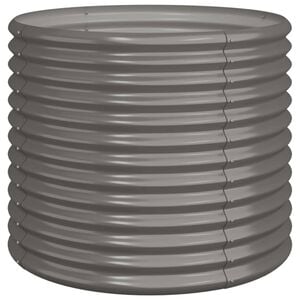 vidaXL Jardini&egrave;re de jardin Acier galvanis&eacute; 80x80x68 cm Gris