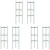 vidaXL Cages &agrave; tomates 6 pcs 116 cm acier et PP