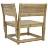 vidaXL Salon de jardin 4 pcs bois de pin impr&eacute;gn&eacute;