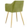 vidaXL Chaises &agrave; manger lot de 2 vert clair velours