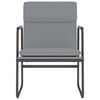 vidaXL Chaise longue Gris clair 55x64x80 cm Tissu
